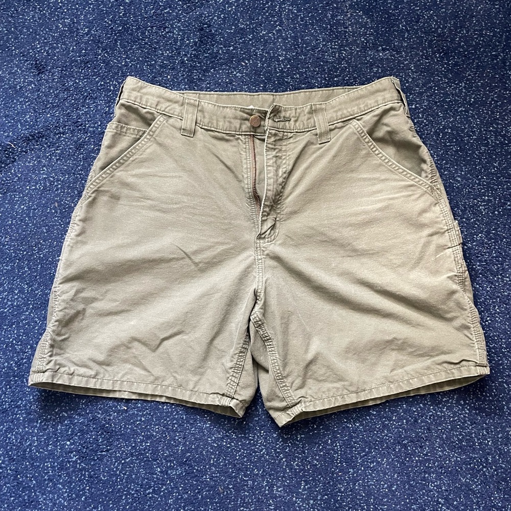Green Carhartt Utility Shorts